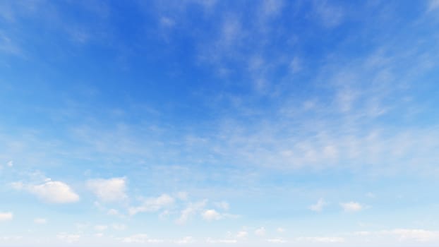 Cloudy blue sky abstract background, blue sky background with tiny clouds, 3d rendering

