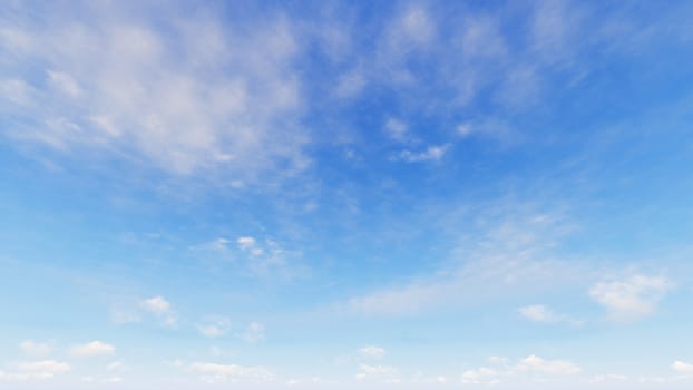 Cloudy blue sky abstract background, blue sky background with tiny clouds, 3d rendering

