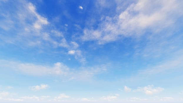 Cloudy blue sky abstract background, blue sky background with tiny clouds, 3d rendering

