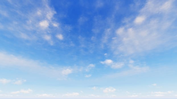 Cloudy blue sky abstract background, blue sky background with tiny clouds, 3d rendering

