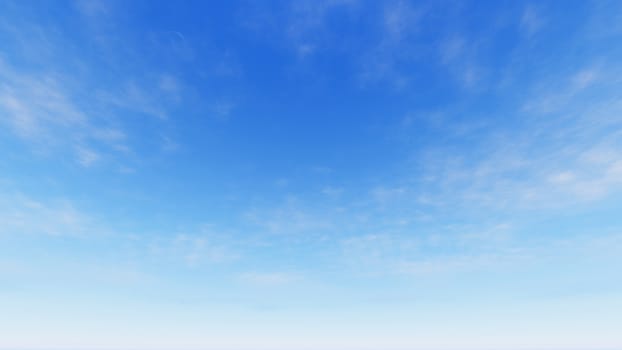 Cloudy blue sky abstract background, blue sky background with tiny clouds, 3d rendering

