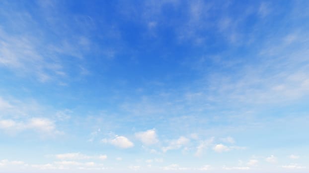 Cloudy blue sky abstract background, blue sky background with tiny clouds, 3d rendering

