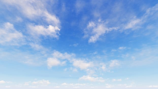 Cloudy blue sky abstract background, blue sky background with tiny clouds, 3d rendering

