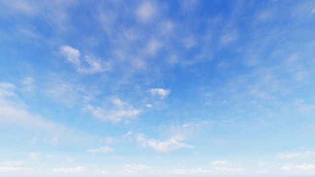 Cloudy blue sky abstract background, blue sky background with tiny clouds, 3d rendering

