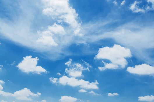 Clouds with blue sky