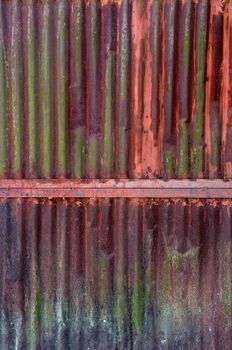 Old rusty zinc plat wall, Zinc wall ,rusty Zinc grunge background.