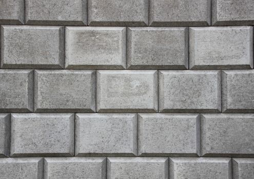Concrete Simple Grey Brick Closeup Background Horizontal