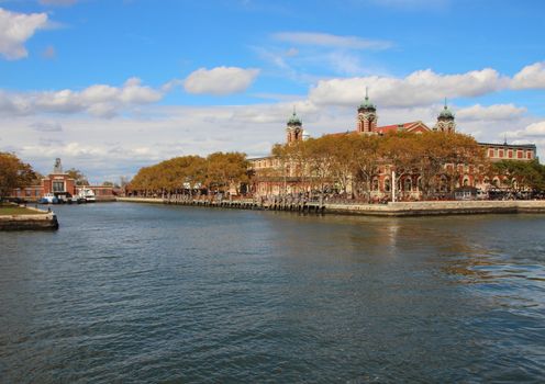 Waterfront Landing Harbor at Ellis Island New York