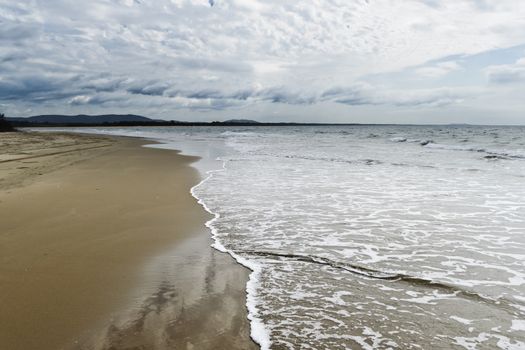 Beach and Clouds in Queensland, Australia