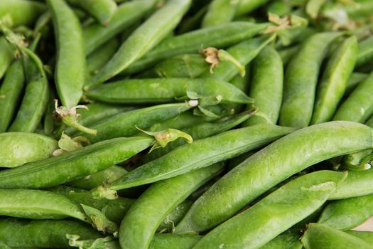 green peas in pods freshly picked on wood. Some green peas. Fresh green peas. green pods with peas as background.