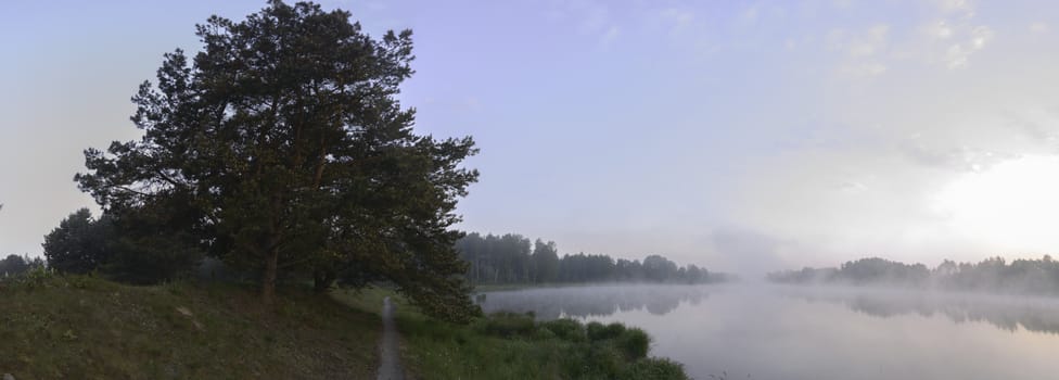 landscape with natural river, nature series