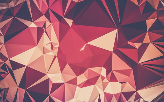 Abstract low poly background, geometry triangle, mosaic pastel color background