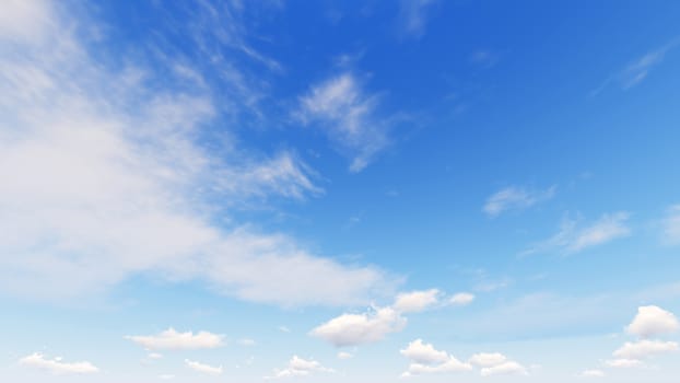 Cloudy blue sky abstract background, blue sky background with tiny clouds, 3d rendering

