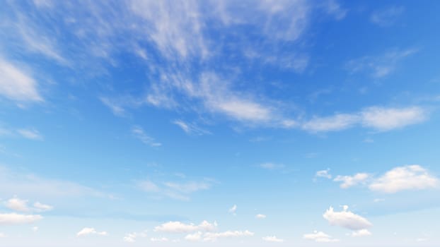 Cloudy blue sky abstract background, blue sky background with tiny clouds, 3d rendering

