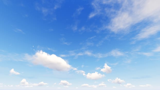 Cloudy blue sky abstract background, blue sky background with tiny clouds, 3d rendering

