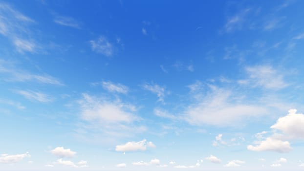 Cloudy blue sky abstract background, blue sky background with tiny clouds, 3d rendering

