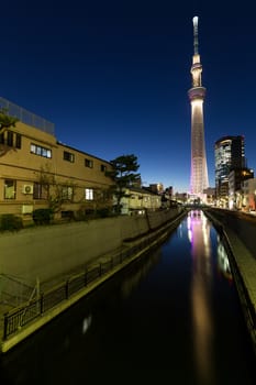 Tokyo skyline at night