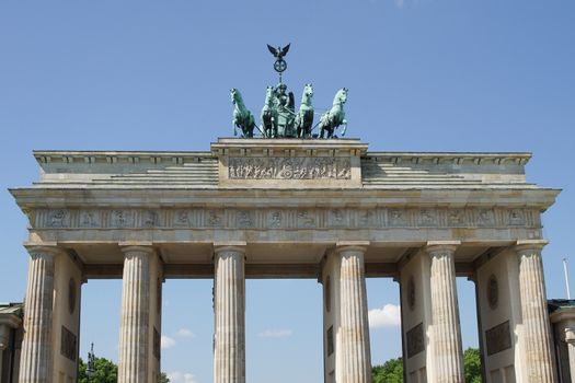 Brandenburg Gate, landmark of German reunification, Berlin, Germany