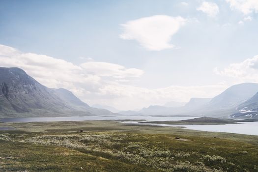 Tundra landscape in northern Lapland, Sweden