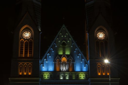 Neogothic style. Roman Catholic church in Timisoara, Romania