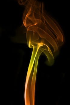 Smoke abstract background, colorful smoke of Joss stick