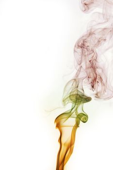 abstract background, colorful smoke of Joss stick