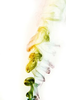 abstract background, colorful smoke of Joss stick