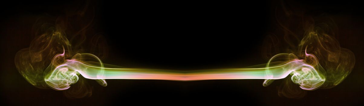 abstract background, colorful smoke of Joss stick