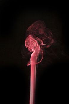 abstract background, colorful smoke of Joss stick