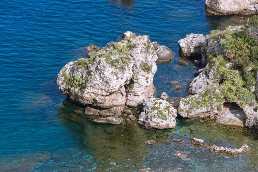 The beautiful Sicilian coast with ancient summer residences