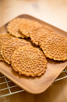 Homemade Pizzelle cookie