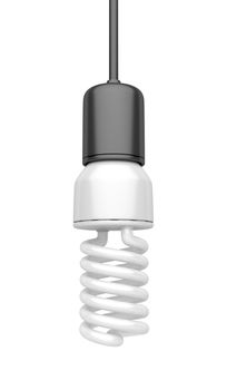 Light bulb isolated on white background 