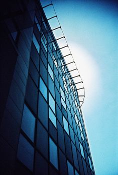 Glass type building in sunlight in Aberdeen