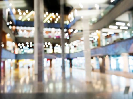 Abstract background of shopping mall, shallow depth of focus.