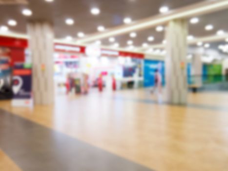 Abstract background of shopping mall, shallow depth of focus.