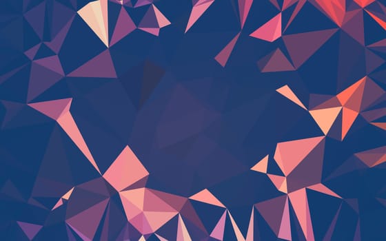 Abstract low poly background, geometry triangle, mosaic pastel color background