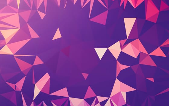 Abstract low poly background, geometry triangle, mosaic pastel color background