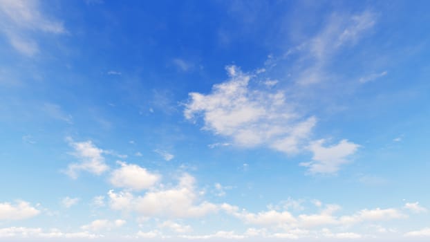 Cloudy blue sky abstract background, blue sky background with tiny clouds, 3d rendering

