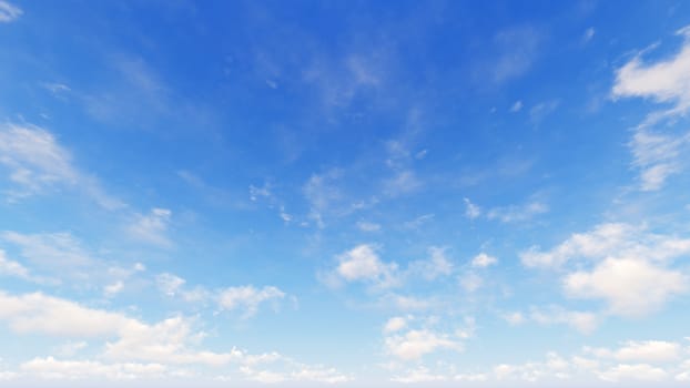 Cloudy blue sky abstract background, blue sky background with tiny clouds, 3d rendering

