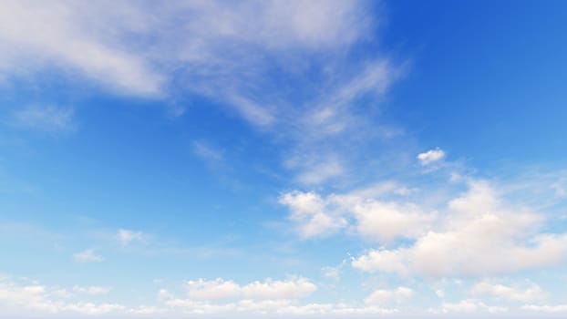 Cloudy blue sky abstract background, blue sky background with tiny clouds, 3d rendering

