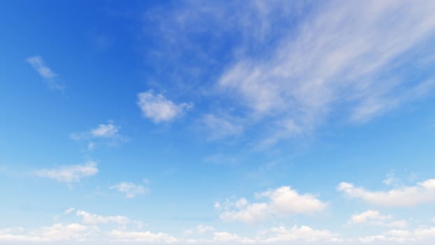 Cloudy blue sky abstract background, blue sky background with tiny clouds, 3d rendering

