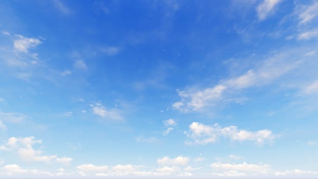 Cloudy blue sky abstract background, blue sky background with tiny clouds, 3d rendering

