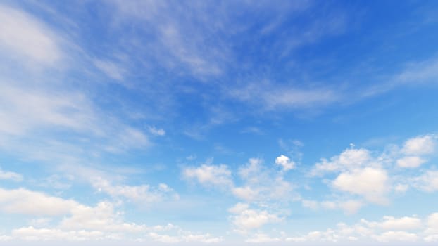 Cloudy blue sky abstract background, blue sky background with tiny clouds, 3d rendering

