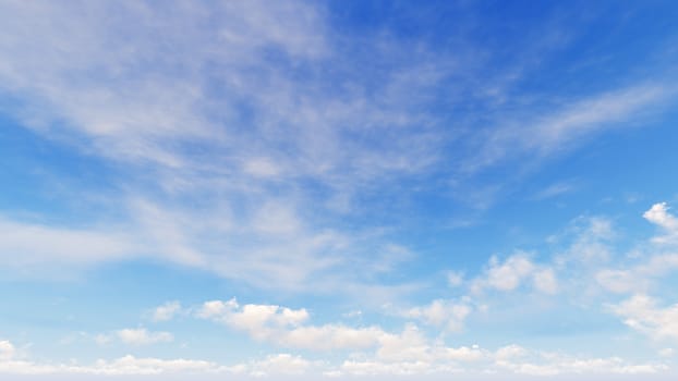 Cloudy blue sky abstract background, blue sky background with tiny clouds, 3d rendering

