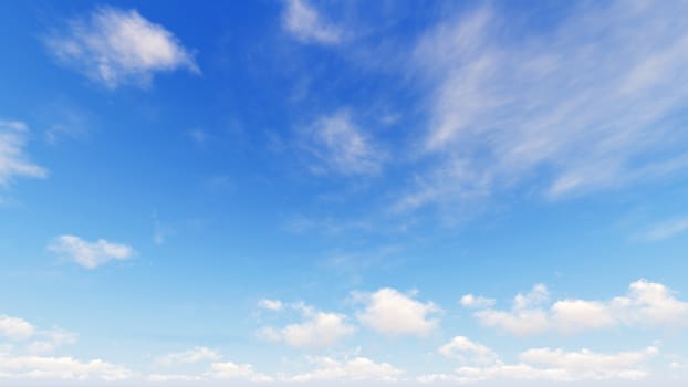 Cloudy blue sky abstract background, blue sky background with tiny clouds, 3d rendering

