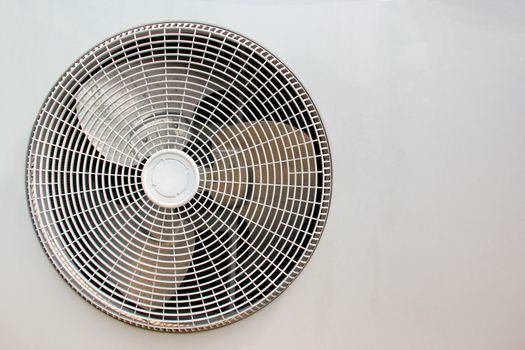 Close up fan in compressor air conditioner