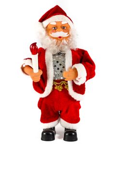 colorful Santa Claus on the white background