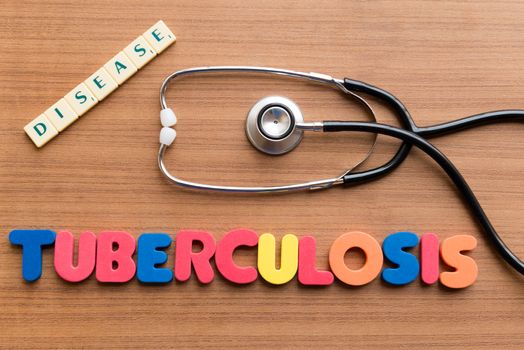 tuberculosis word on the wooden background