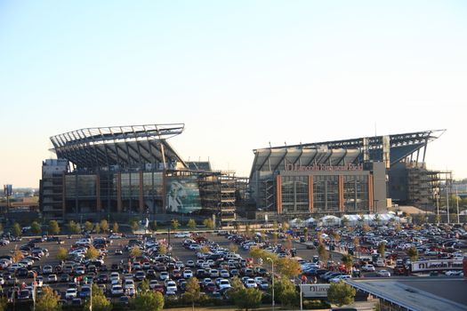 Lincoln Financial Field, home of the NFL Football Eagles, located in the South Philadelphia sports complex.