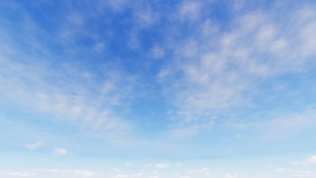 Cloudy blue sky abstract background, blue sky background with tiny clouds, 3d rendering

